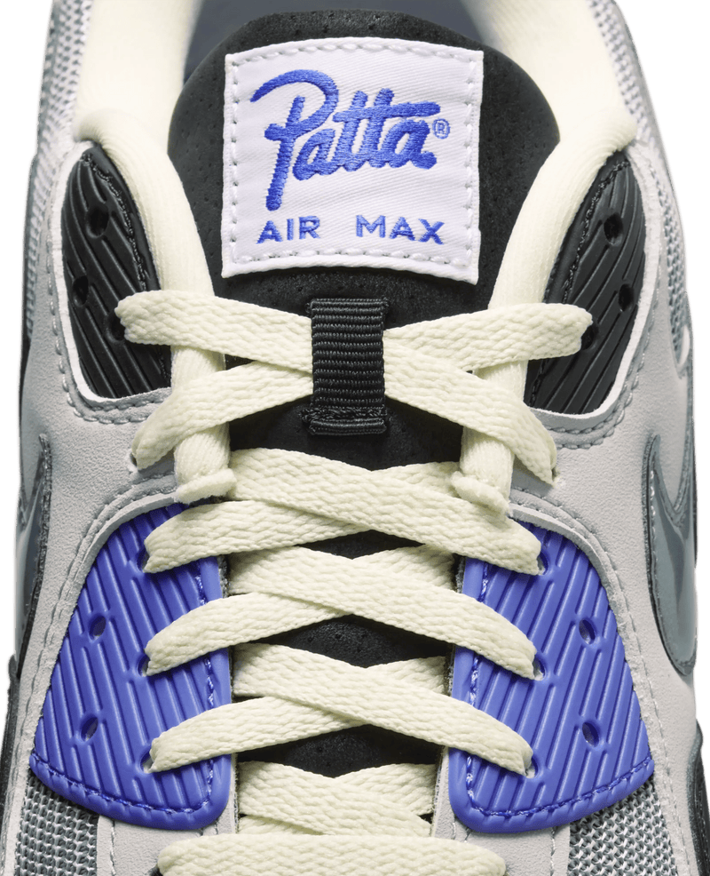 Patta x Nike Air Max 90 SP (Particle Grey/Neutral Grey - Sapphire) - Patta