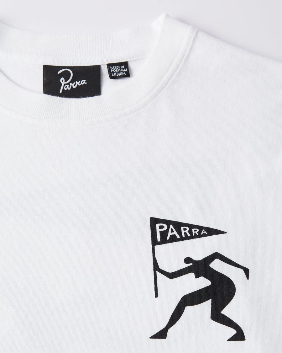 byParra Neurotic Flag Long Sleeve T-shirt (White) ByParra