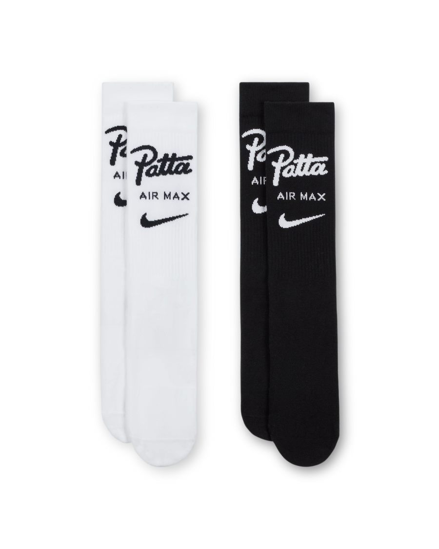 Patta x Nike Crew Socks 2-pack (White/Black)