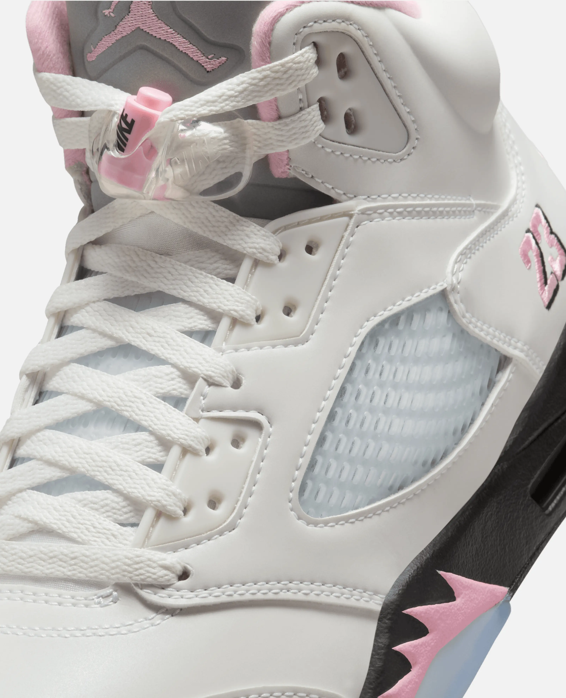 Nike Air Jordan 5 Retro "Medium Soft Pink" (White/Med Soft Pink-Black) Nike
