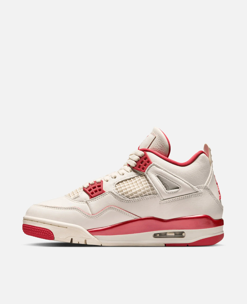 Air Jordan 4 Retro (WMNS) "Valentine's Day" (Pale Ivory/Sierra Red-Tough Red) Jordan