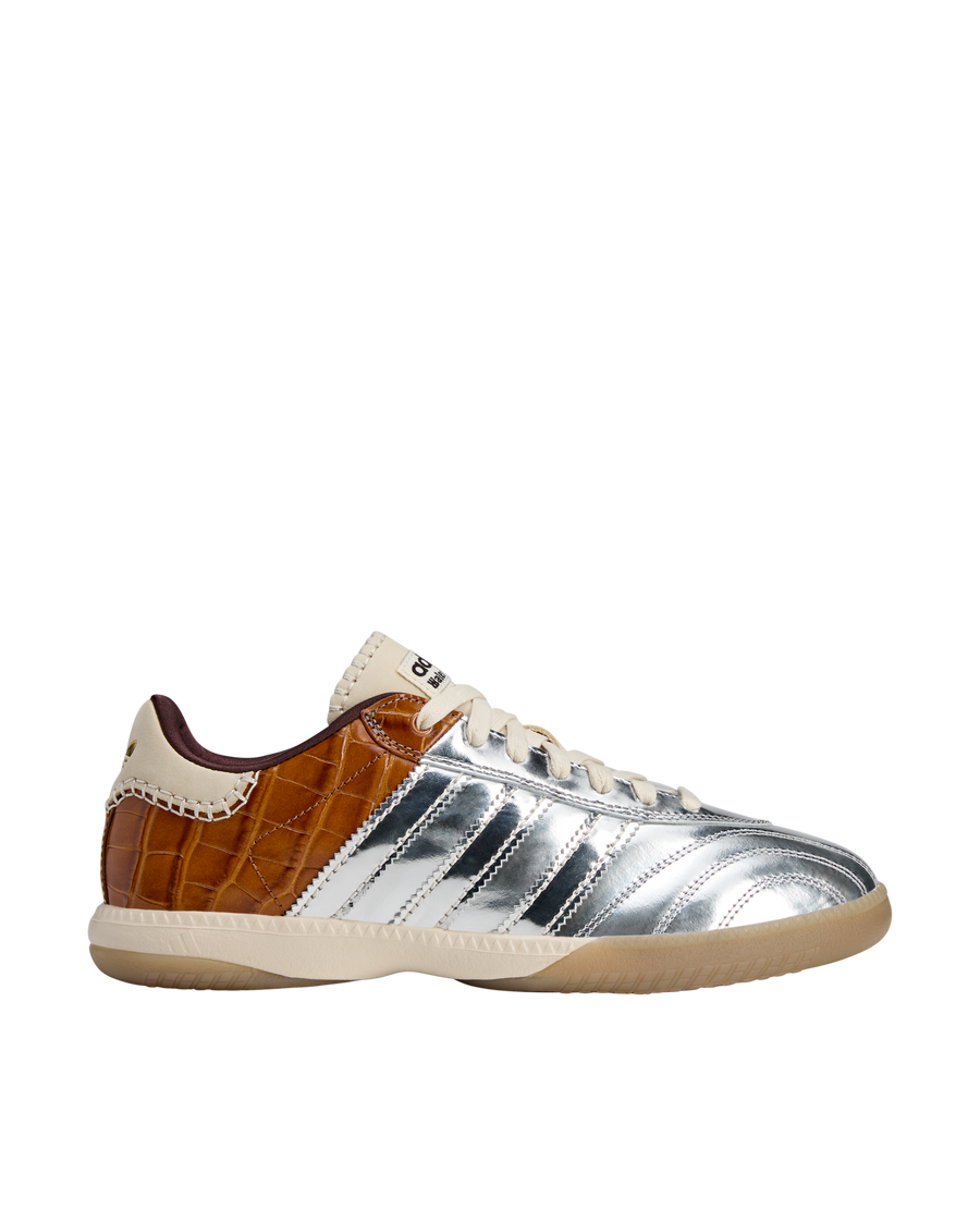 Adidas Wales Bonner MN Samba (Silver Metallic/Silver Metallic/Easy Yellow)
