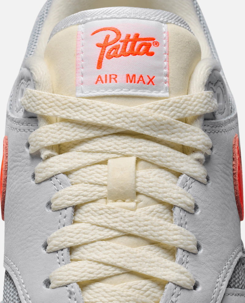 Patta X Nike Air Max 1 (White/Hyper Crimson-Pure Platinum) Nike