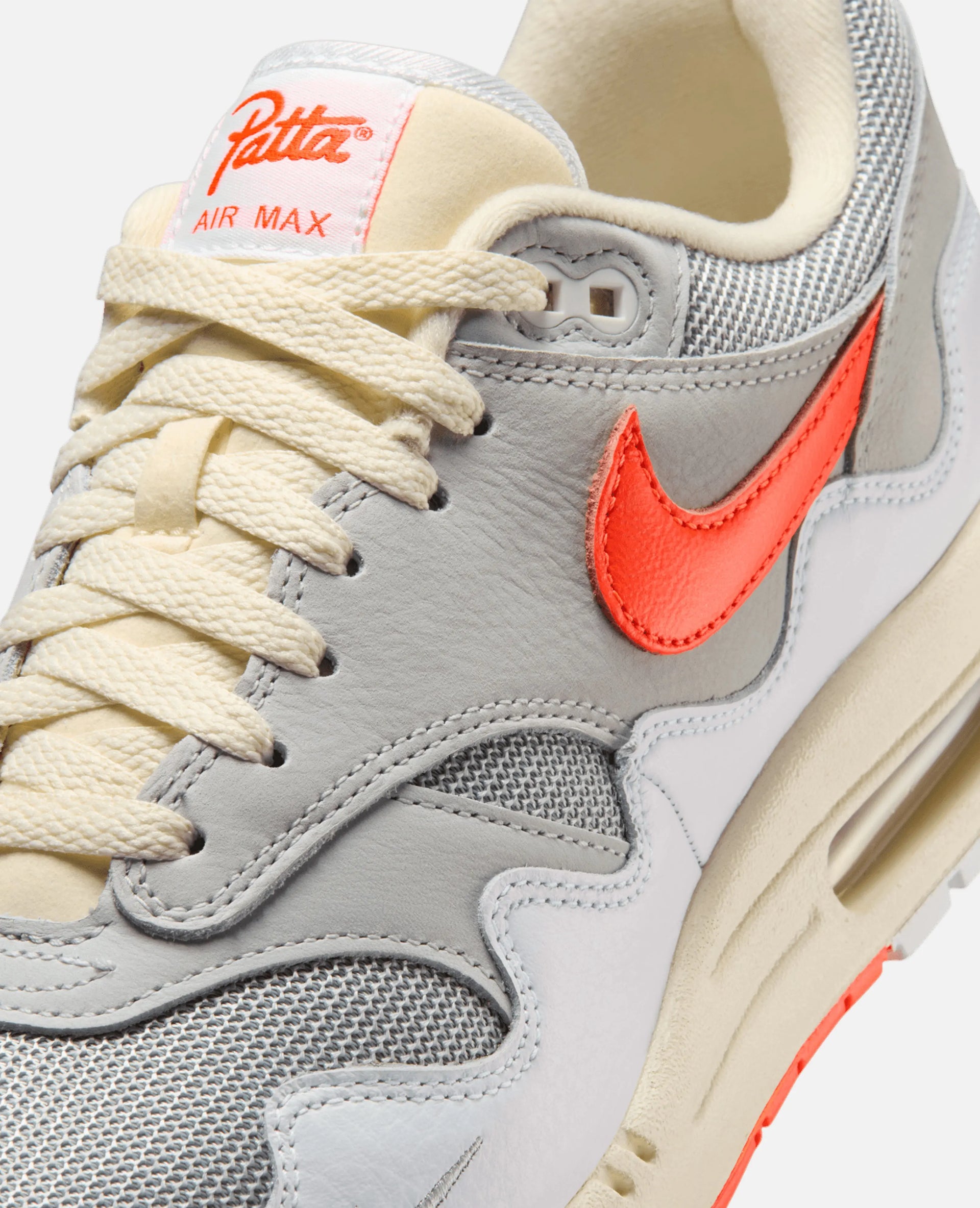 Patta X Nike Air Max 1 (White/Hyper Crimson-Pure Platinum) Nike