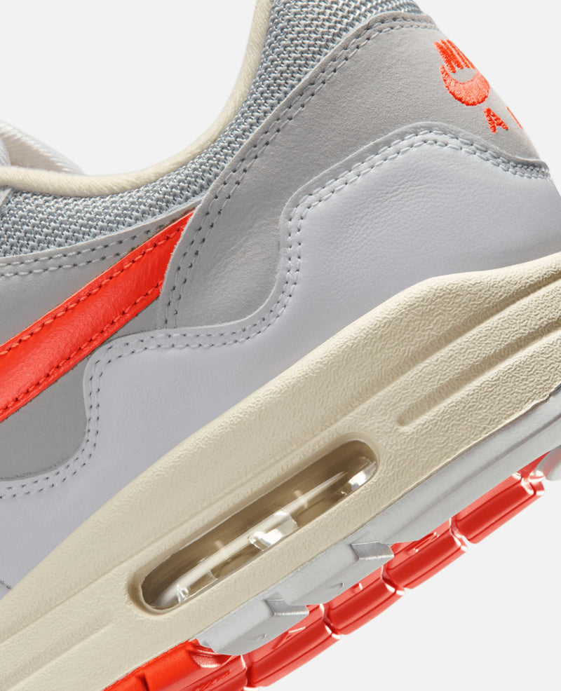 Patta X Nike Air Max 1 (White/Hyper Crimson-Pure Platinum) Nike