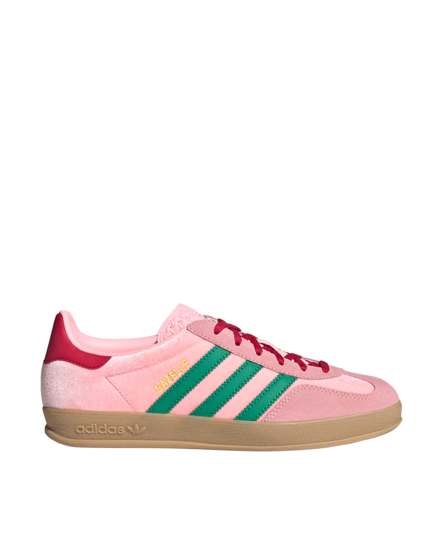 Adidas WMNS Gazelle Indoor (Court Green/Glow Pink/Gum)