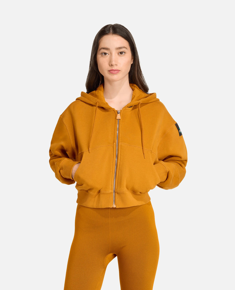 adidas Equipment Cropped Hoodie (Craft Ochre) adidas