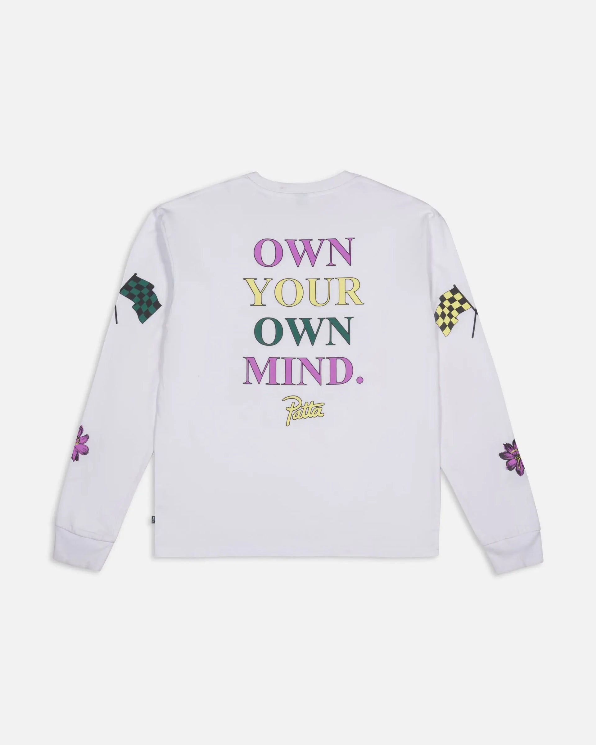 Patta Own Your Own Mind Long Sleeve T-Shirt (White) Patta