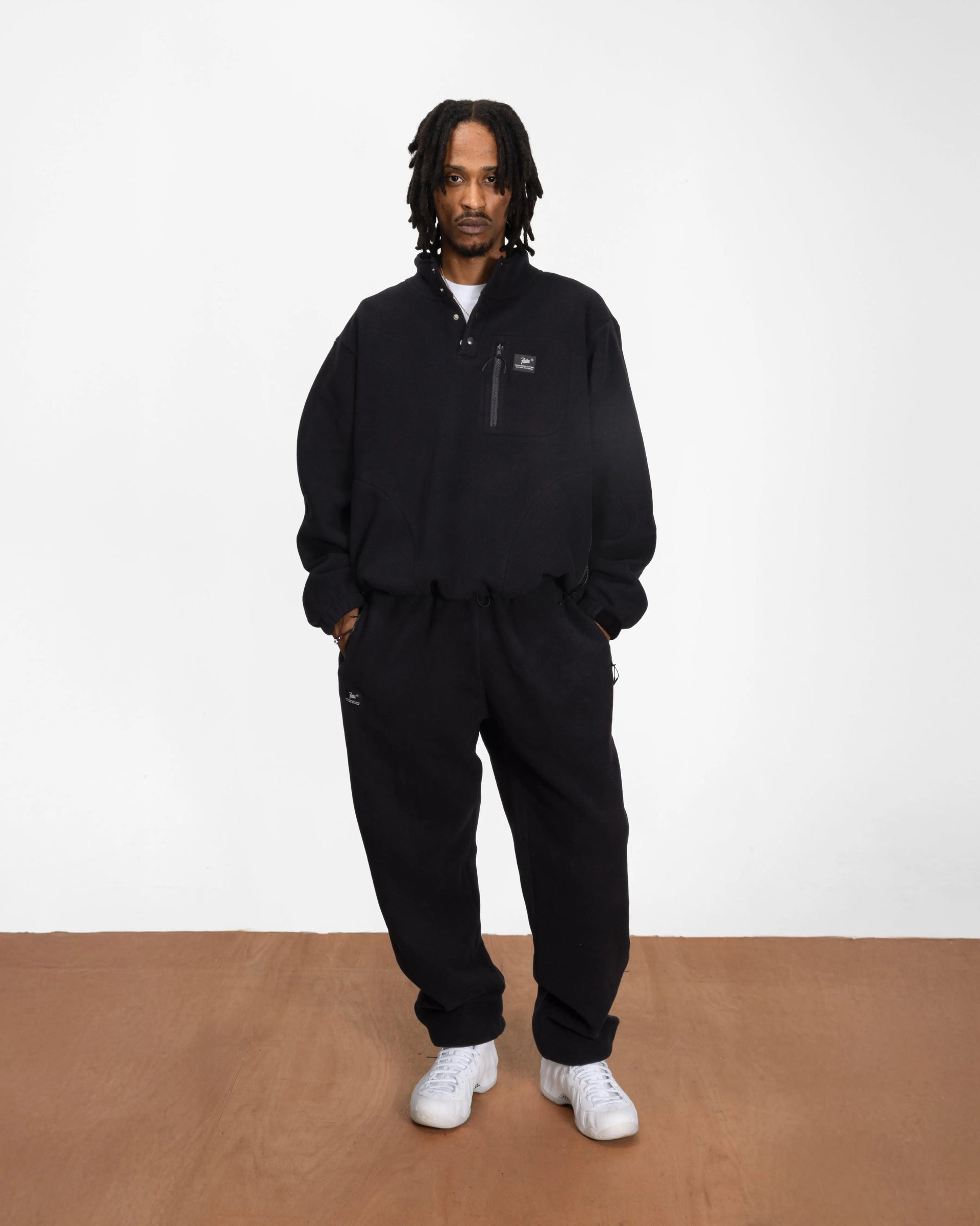 Patta Sherpa Fleece Overhead (Black) Patta
