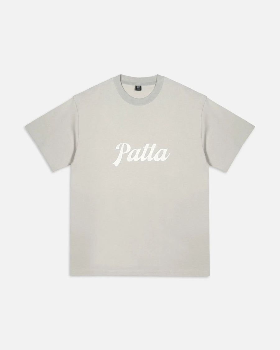 Patta Logo Twill Applique T-Shirt (Flint Gray) Patta