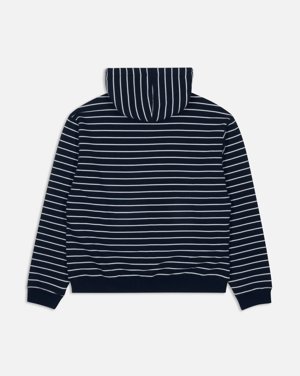 Patta Striped Zip Up Hooded Sweater (Black Iris) Patta
