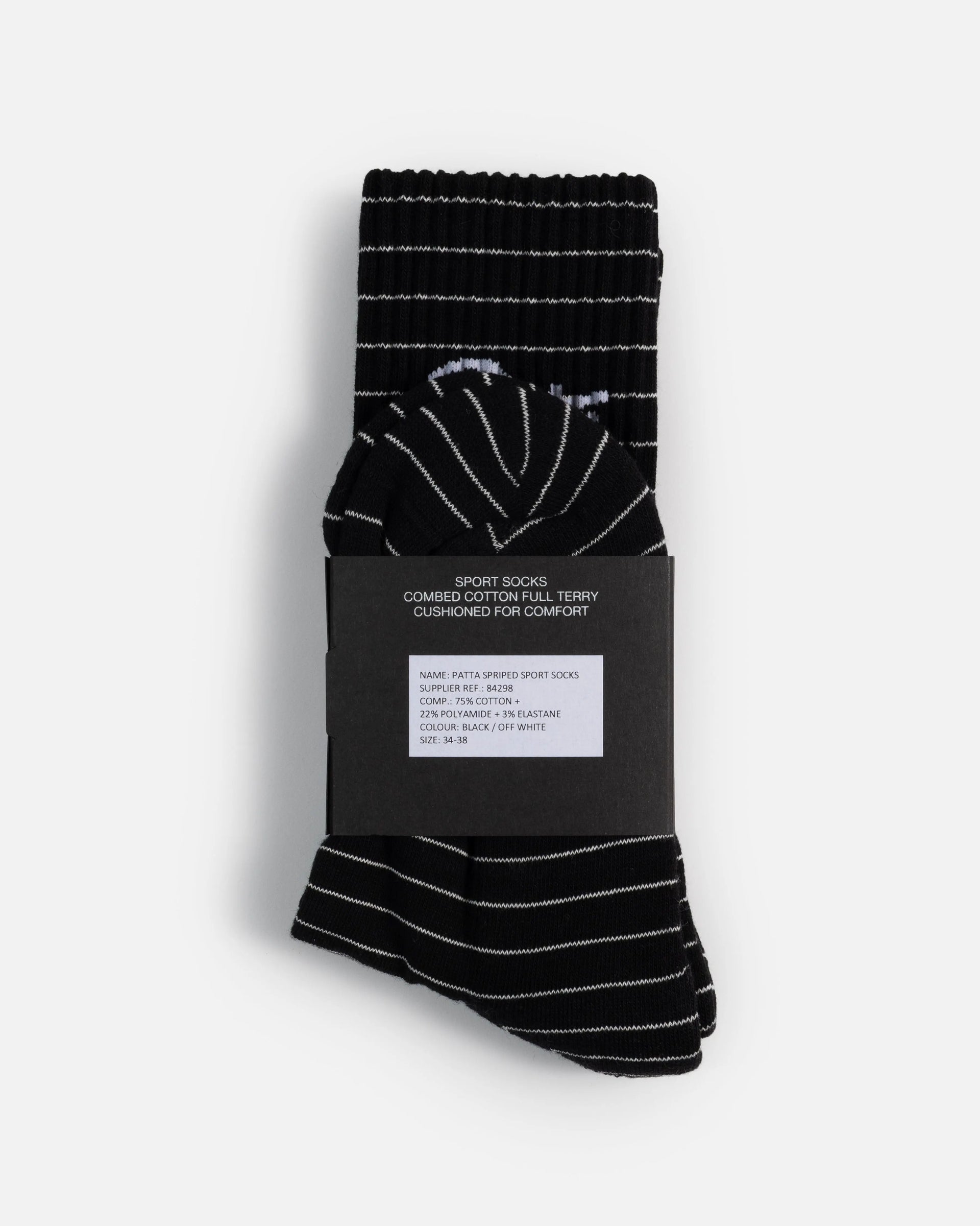 Patta Striped Socks (Black Iris) Patta