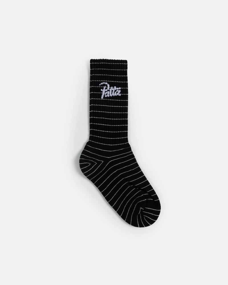 Patta Striped Socks (Black Iris) Patta