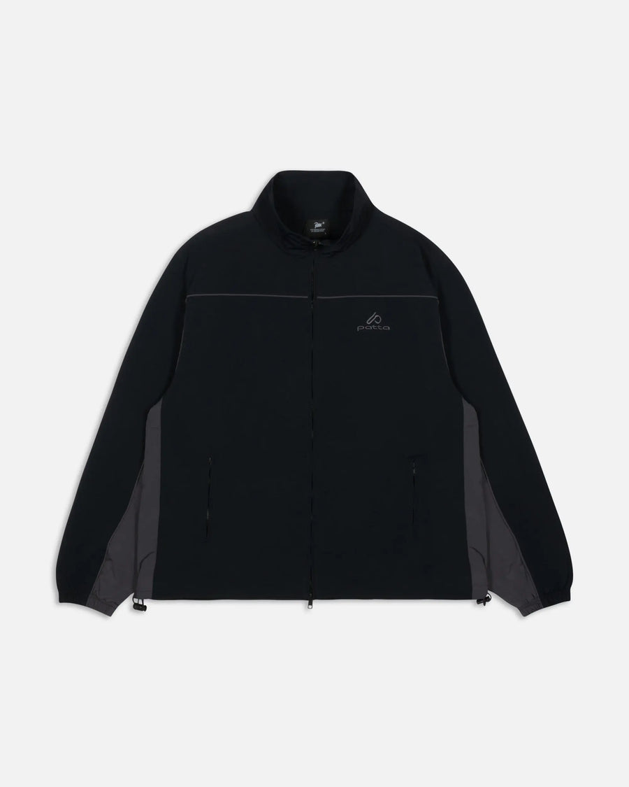 Patta Panelled Track Top (Black) Patta