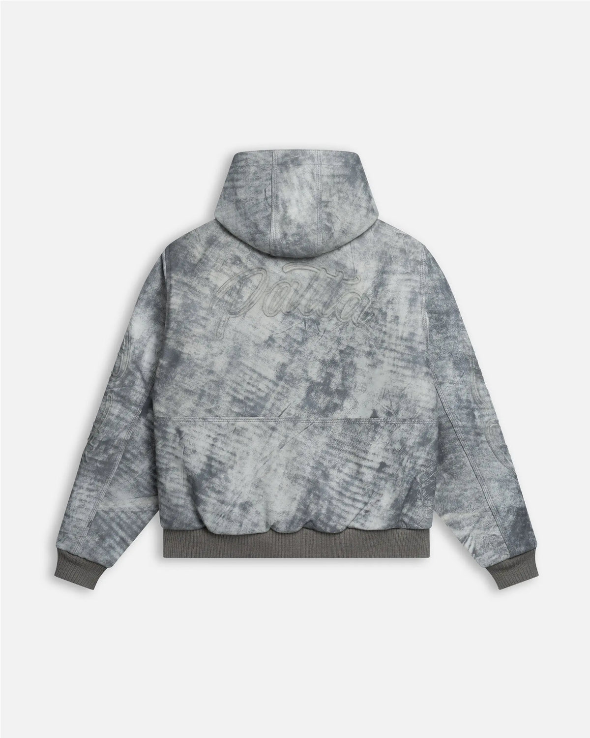 Patta Leather Hooded Bomber Jacket (Moonless Night) Patta