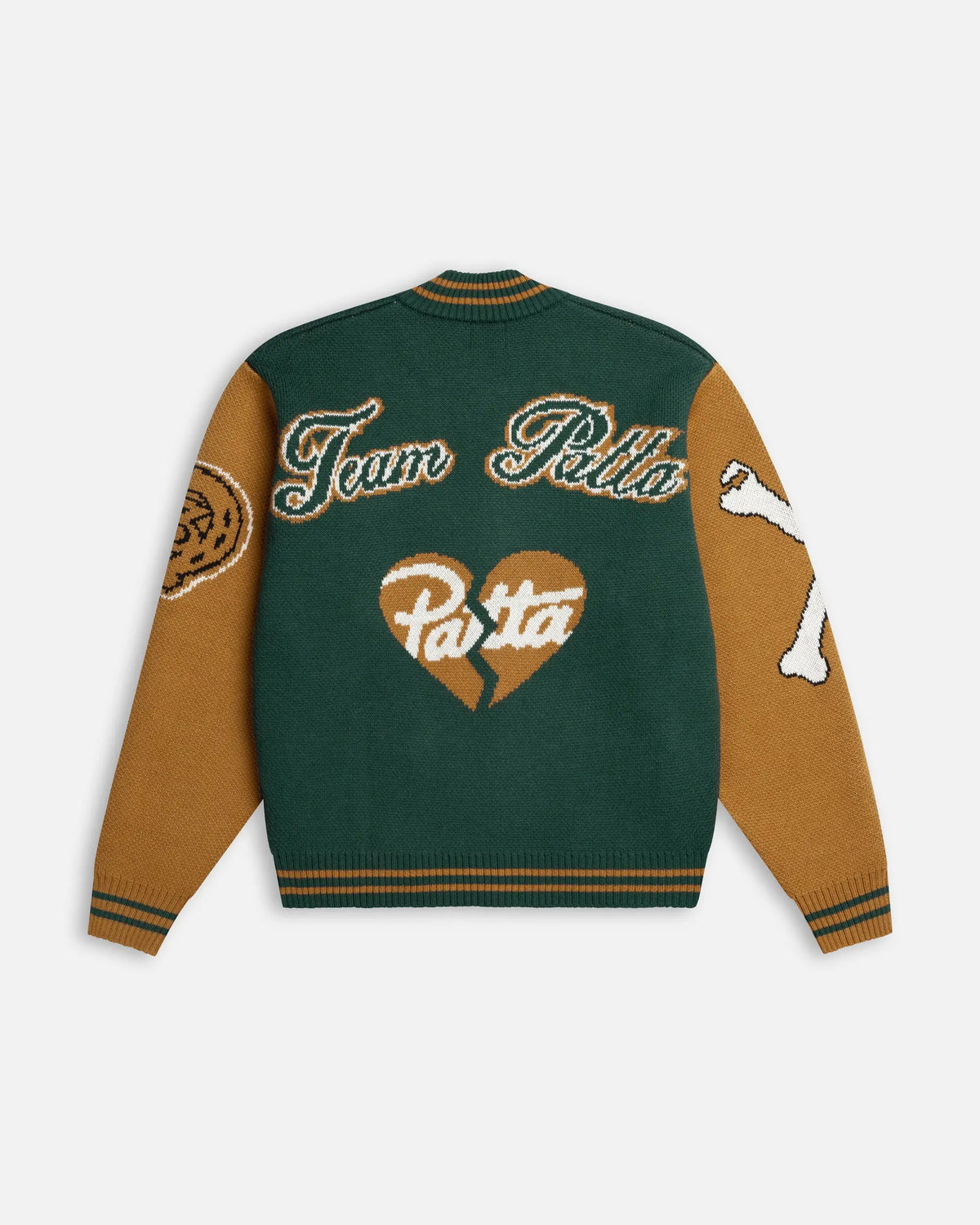 Patta Varsity Knitted Cardigan (Pine Grove) Patta