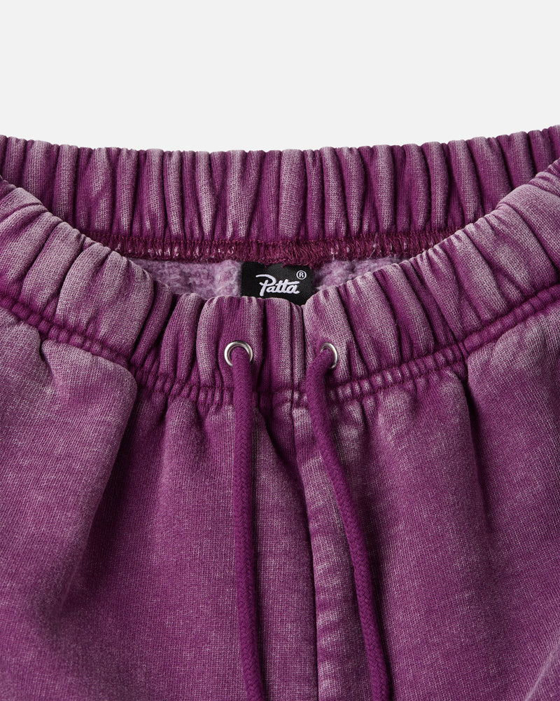 Patta Femme Acid Wash Jogging Pants (Dark Purple )