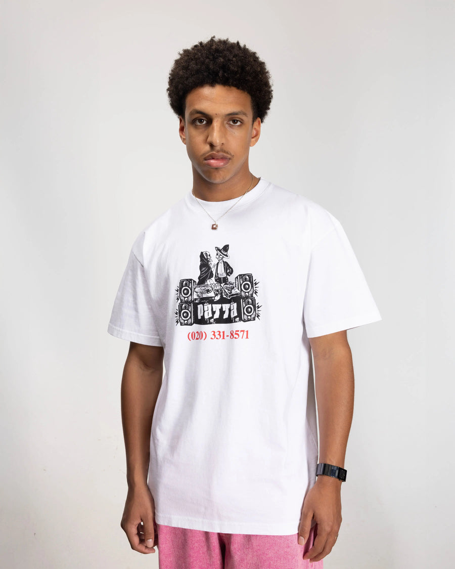 Patta DJ Skully T-Shirt (White) Patta