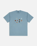 Patta Dogs T-Shirt (Dusty Blue) Patta