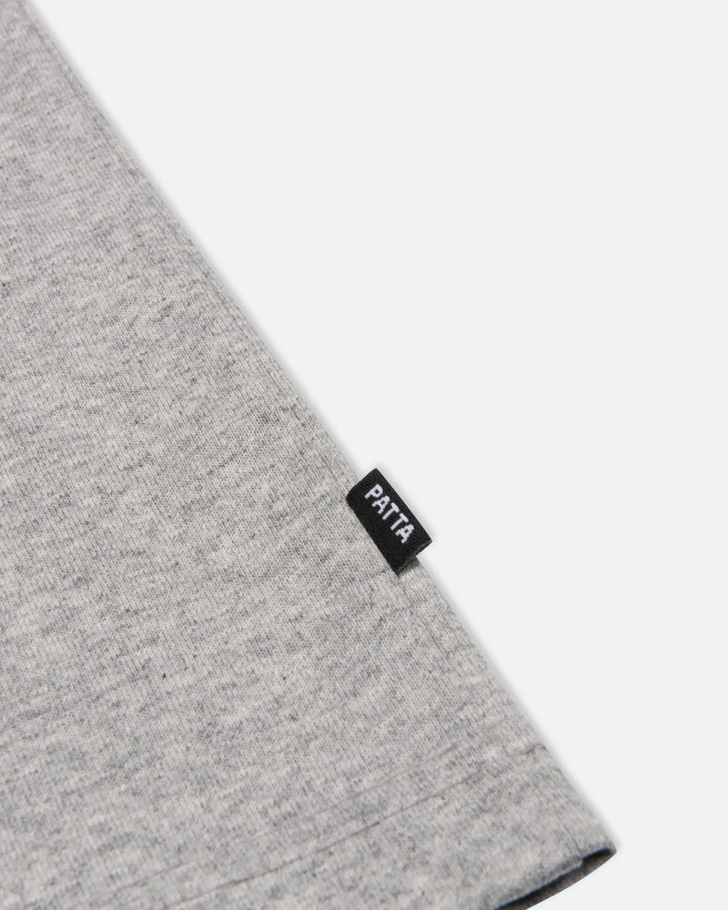 Patta Script Logo T-Shirt (Melange Grey) Patta
