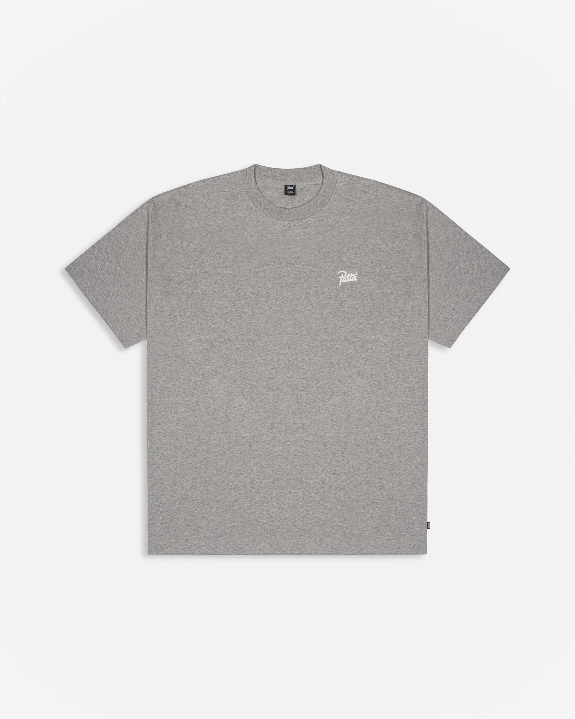 Patta Script Logo T-Shirt (Melange Grey) Patta