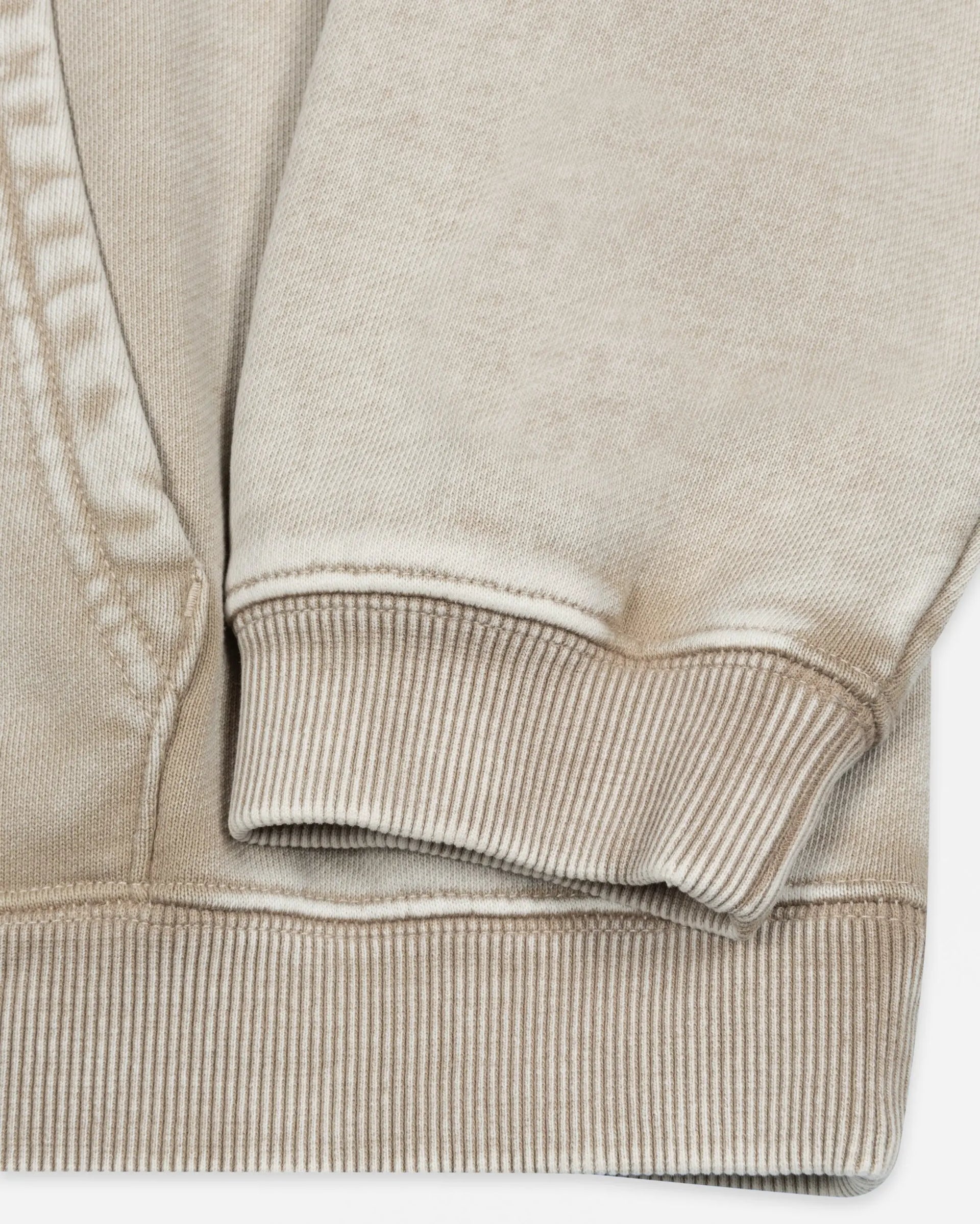 Patta Loopback Logo Zip Hooded Sweater (Irish Cream) Patta