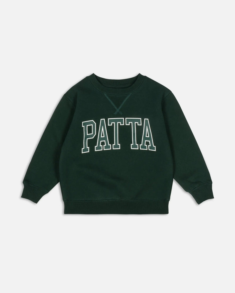Patta Kids Arc Logo Crewneck Sweater (Pine Grove) Patta