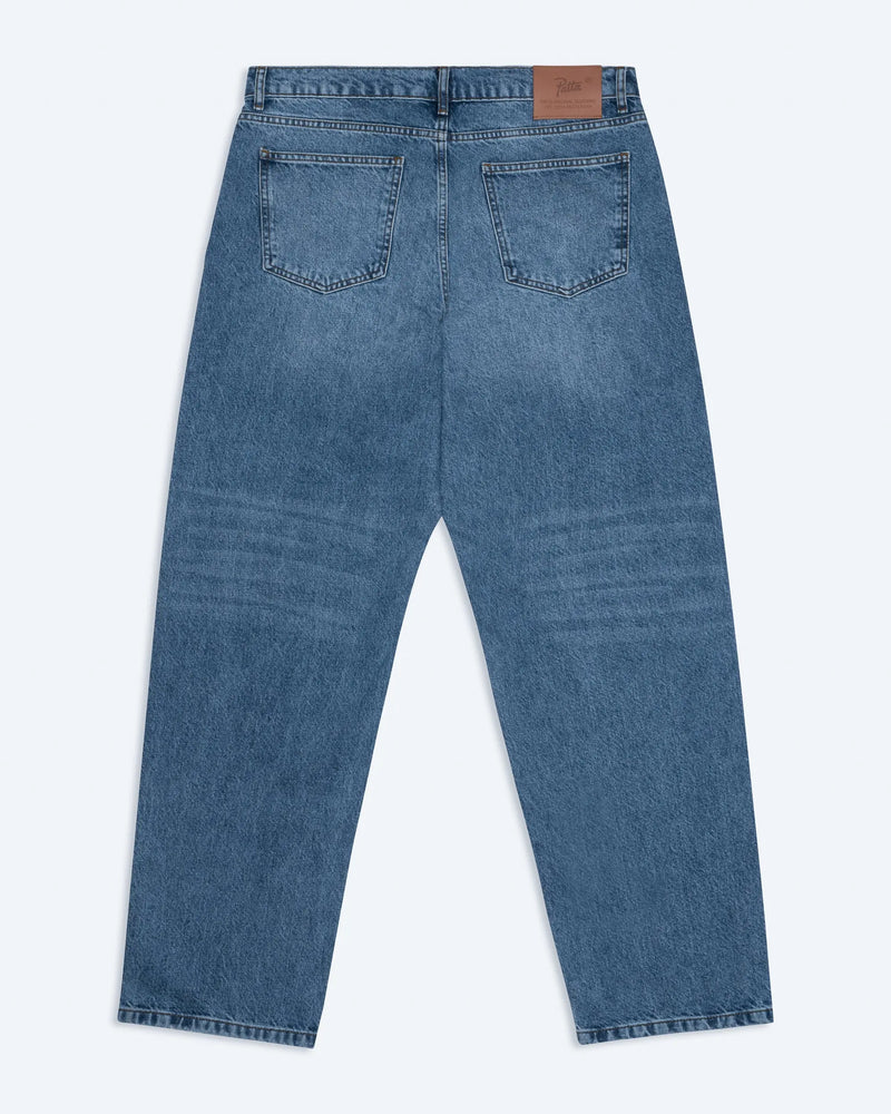 Patta Laserprint Whiskers Denim Pants (Light Blue Denim) Patta