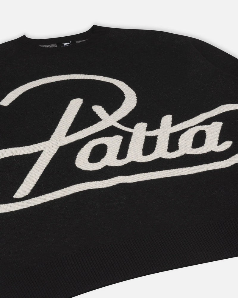 Patta Hearted Jumper (Black) Patta