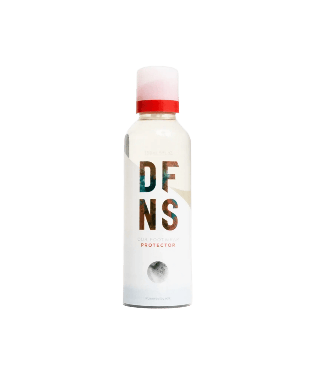 DFNS Footwear Protector 150ml spray bottle in white with red cap detail.