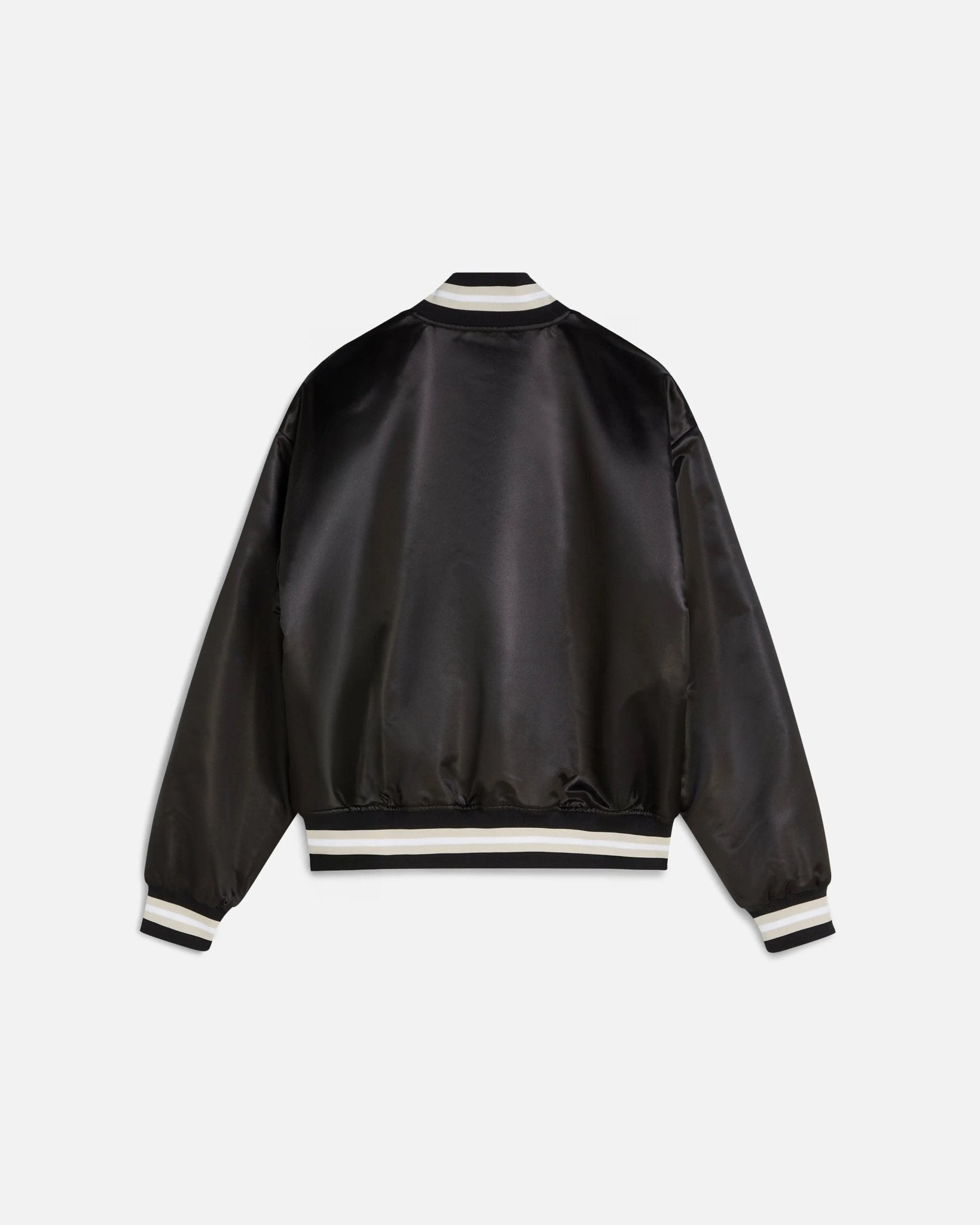 ジャケット・アウター PATTA / Script Logo Satin Varsity Jacket Patta Script Logo Satin Varsity Jacket (Black) - Patta