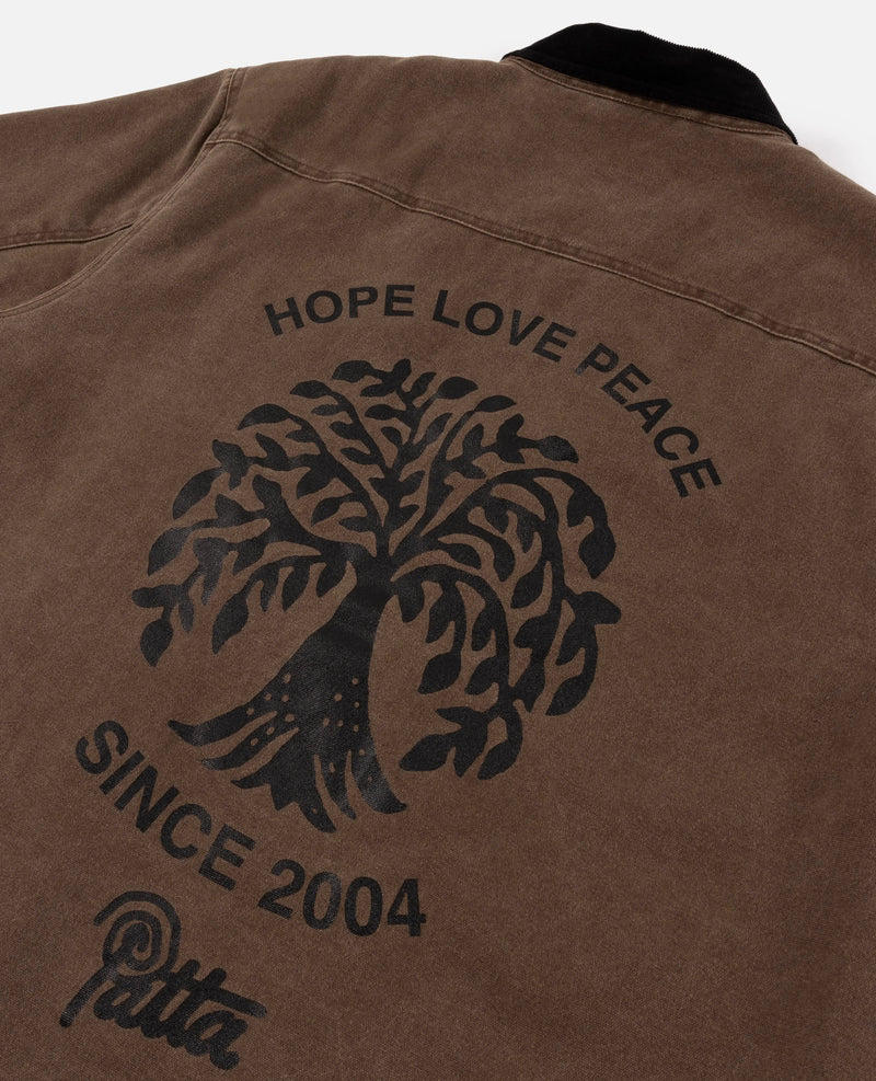 Patta Canvas Chore Jacket (Washed Brown) Patta